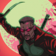 Blade the Vampire Hunter in a variant cover for Avengers #42.